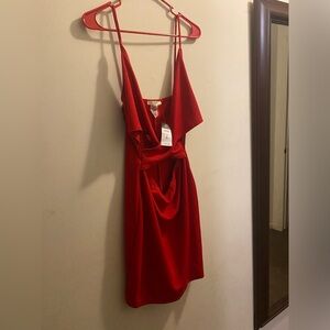 Cross/crop front mini dress